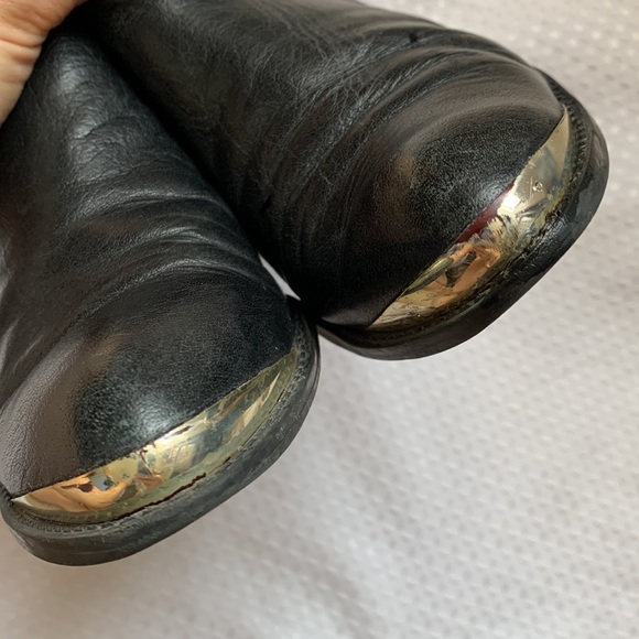 Enzo Angiolini Metal Toe ankle boots black leather 8.5 - Picture 7 of 9